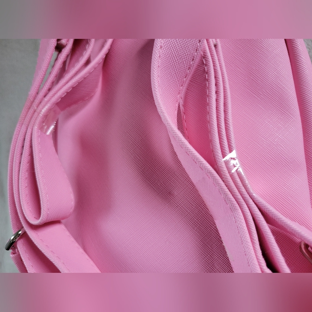 ✨️HP✨️Marc Tetro | NWOT Cute Small Pink Black Cat Backpack - Picture 10 of 11